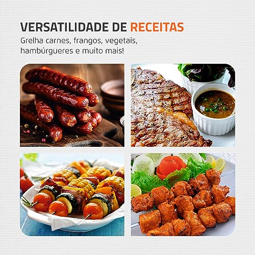 Churrasqueira Elétrica, Mondial, Preto, 1800W, 110V - CH-05
