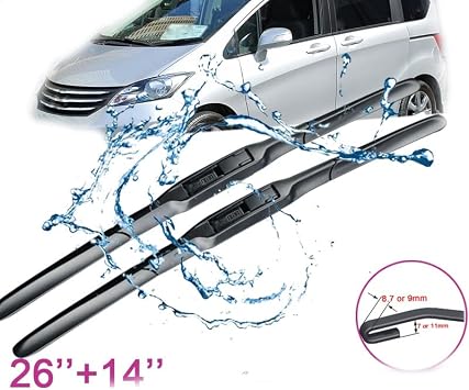 26+14 Front Window Windscreen Wipers Blades,For Honda,For Freed 2009 2010 2011 2012 2013 2014 2015 2016 2017 2018 2019 2020 2021 2022 Windshield Wiper Blade