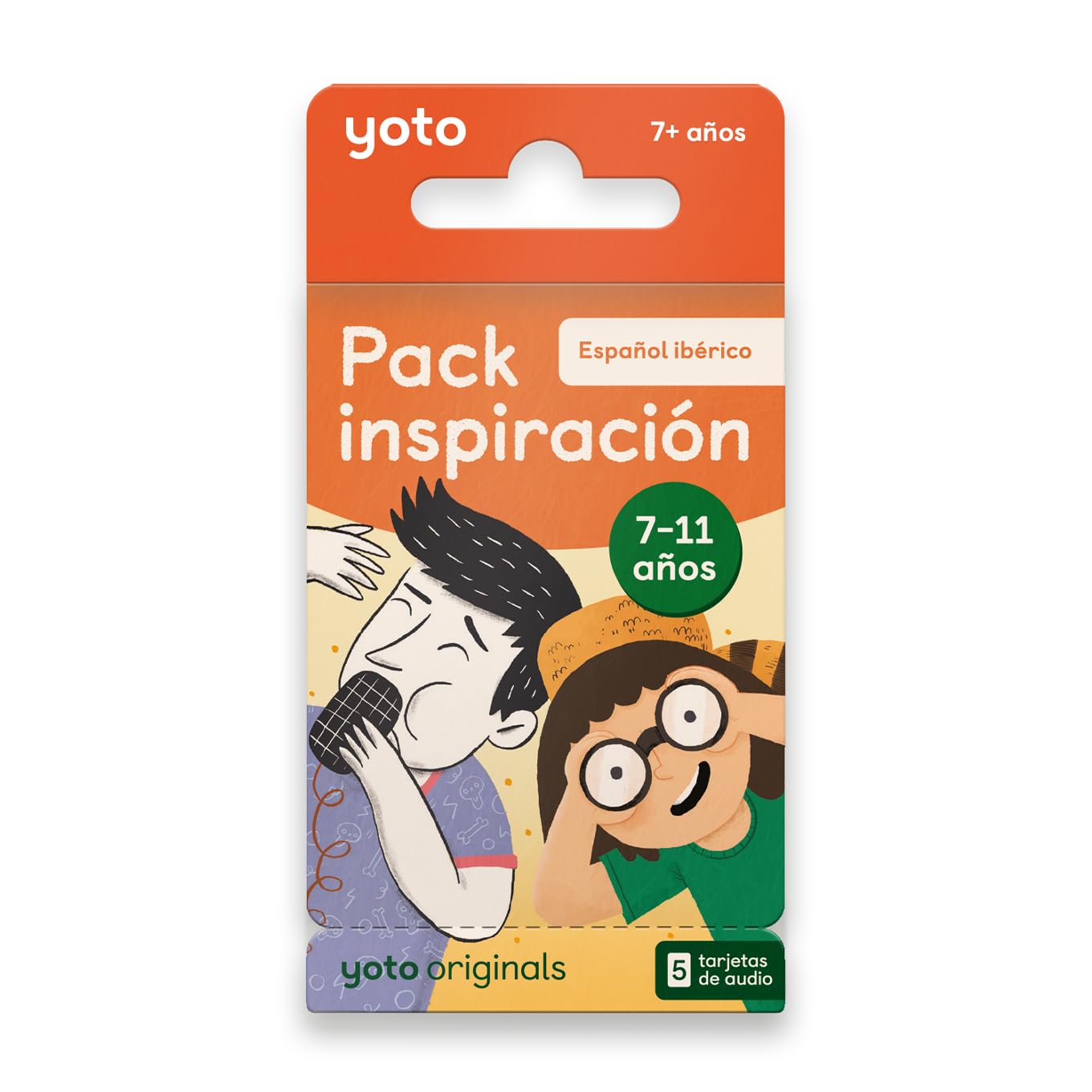 Yoto Pack inspiración 7-11 años (Castilian) – 6 Tarjetas con Cuentos Infantiles Audio en español sin Pantallas. Historias para Aprender y Juegos interactivos. Compatible con Yoto Player. Edad 7+.