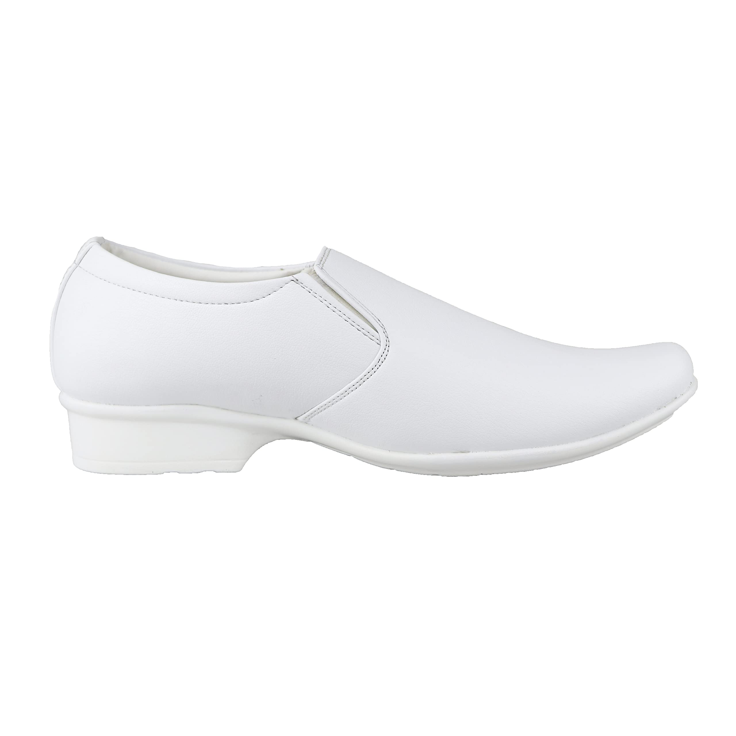 HIKBI Leather Formal Shoes Active Wear Daily Use Mocassion for Mens White (B088DZ3R5X) Amazon Price History, Amazon Price Tracker
