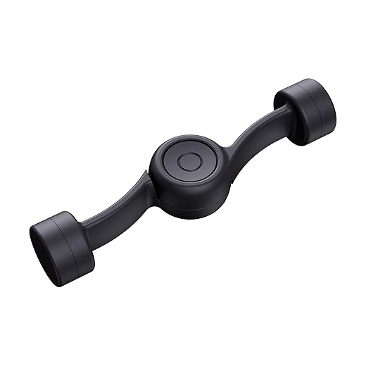 Front Load Washer Door Prop, Washing Machine Door Prop Open to Prevent Odors with 3 Adhesive Metal Catch, Door Holder to Keep Door Open (Black)