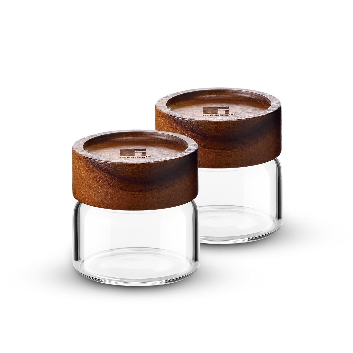 BERGNER Acadia Borosilicate 550ml Glass Jar with Solid Wood Lid, For Storing and Preserving Sugar, Flour, Tea, Coffee, Spices, Oats | Airtight Multipurpose Glass Container for Kitchen — Amazon image 18