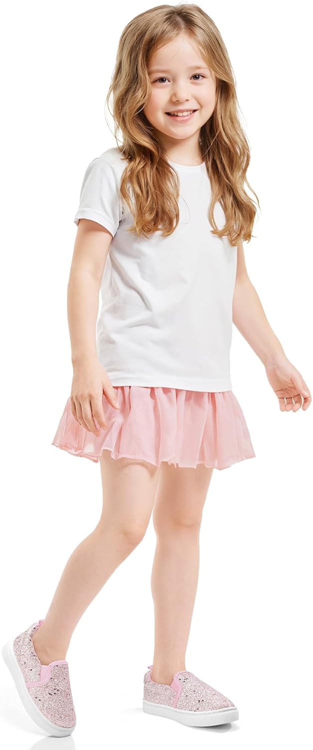 K KomForme Toddler Sneakers for Girls Boys Slip On Canvas Walking Shoes - Image 7