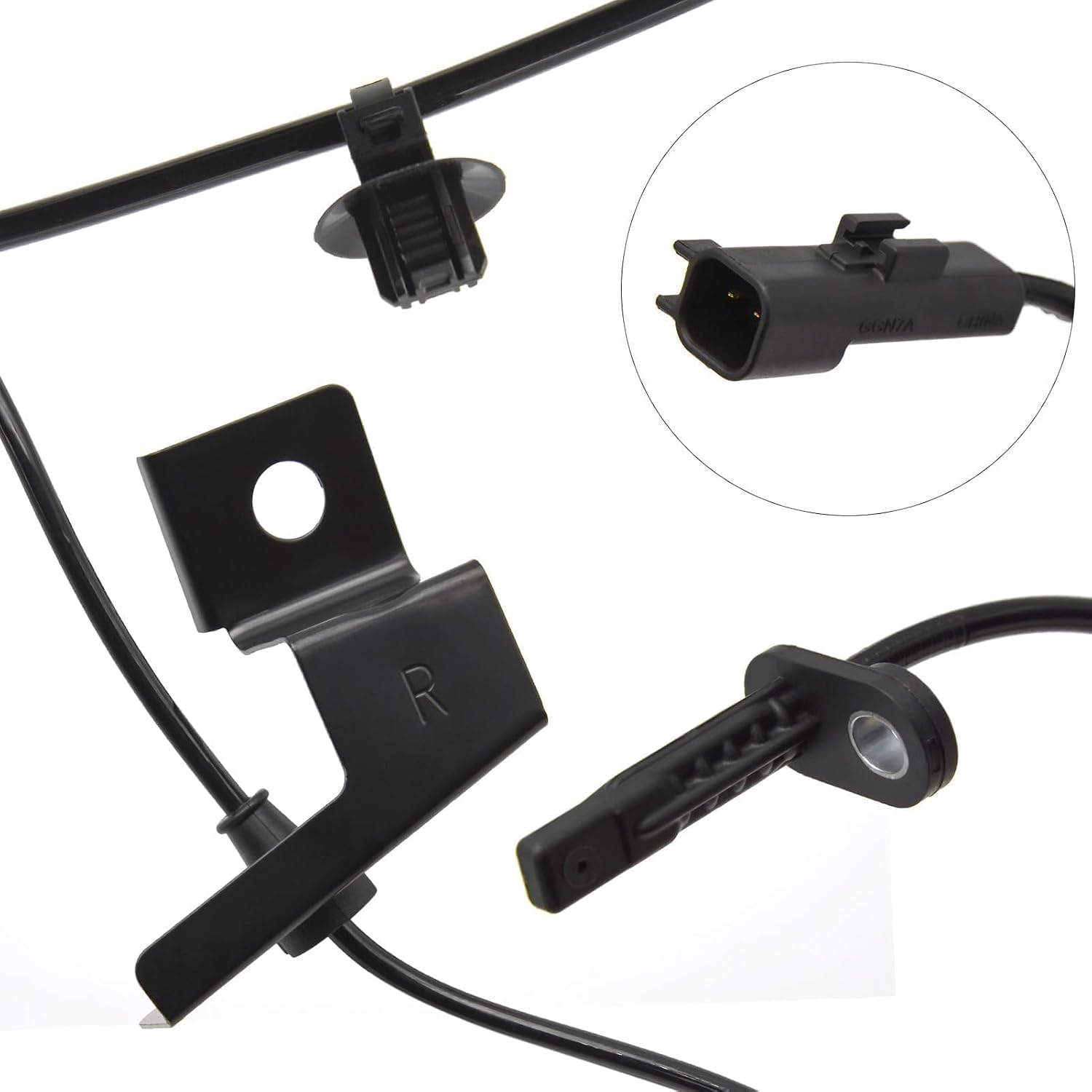 ALS2596 ABS Wheel Speed Sensor Front Right Passenger Side for Ford Fusion 2013-2019 for Lincoln MKZ 2013-2019 OEM JG9Z-2C204-A DG9Z-2C204-B