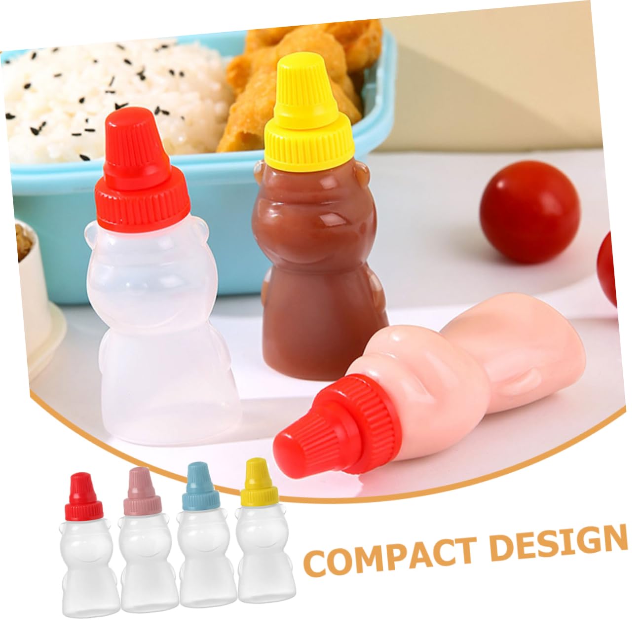 PRETYZOOM 60 Stk Sauce Flasche Saucenflasche küchenarmatur mini flasche Süße Soßenflasche gwürze behälter Honigspender Squeeze-Flasche für Sauce Flaschen mit Sojasauce Sport Wiederverwendbar
