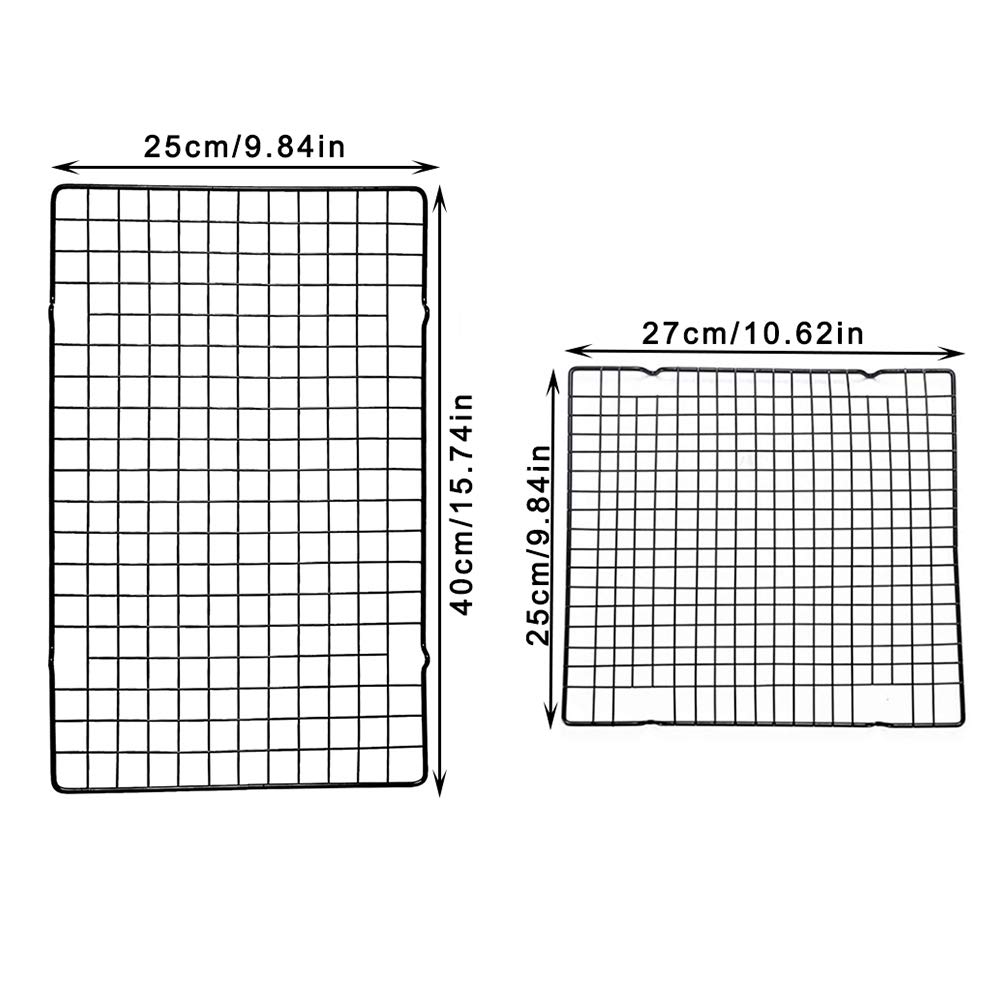 Griglie Di Raffreddamento Per Torte - 2 Pezzi, 28x25.5 Cm, Antiaderente - Foto 6