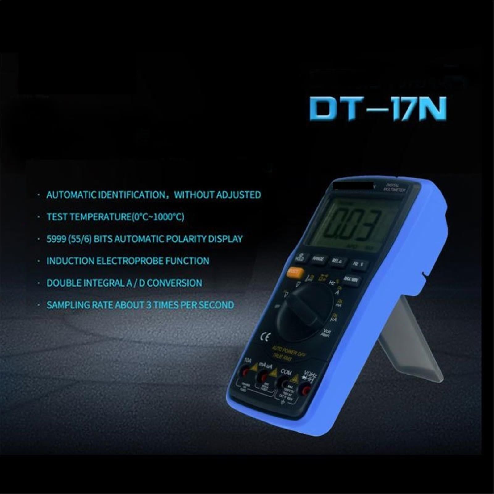 Multimetr, Automatyczny zakres LCD Wyświetlacz Multimetr Cyfrowy Multimetr Automatyczny Cyfrowy Instrument Tester Do Narzędzi Naprawczych