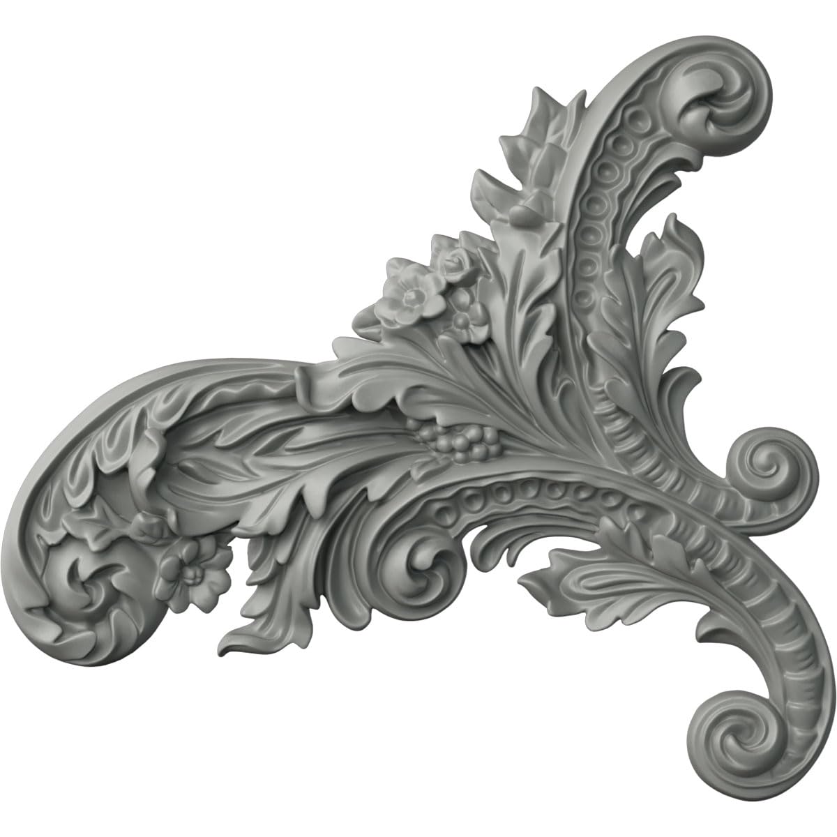 Ekena Millwork ONL12X11X01KT-R Katheryn, RightUrethane Onlays, 12 1/4"W x 11 1/4"H x 1 1/8"P, Primed