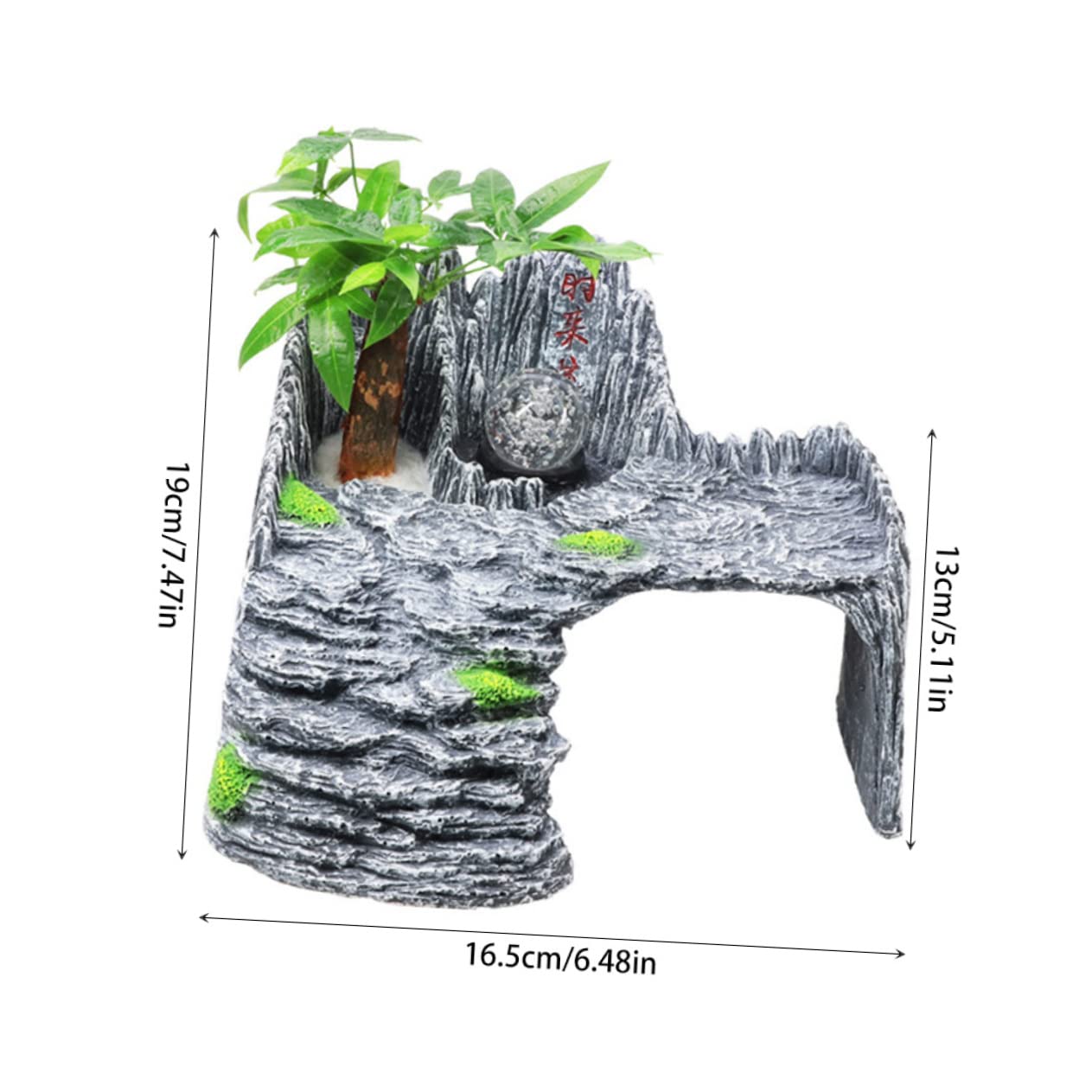 Terraza Solárium De Tortugas Plataforma Multifuncional para Acuario Adorno para Tortugas Oscuro para Hábitats Creativos De Acuarios Facilita El Acceso De Agua Su
