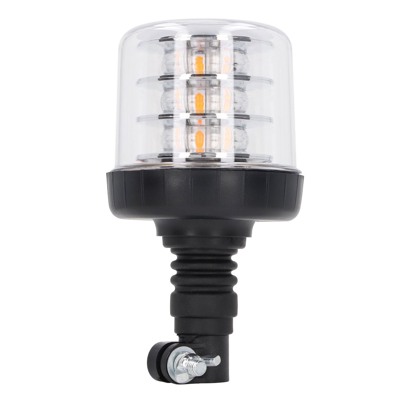 Luz LED giratoria de 54 W con rotación de 360 grados, baliza de advertencia de emergencia con 18 LED de alta potencia, CC 12–24 V, para seguridad del tráfico en obras y vehículos