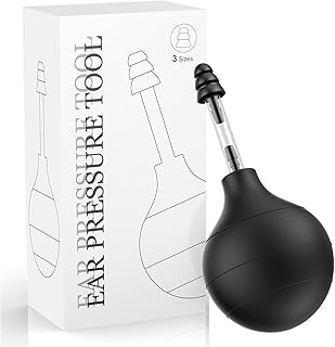 Ear Pressure Relief Suction Device, Ear Pressure Tool Ear Pressure Regulator Ear Pressure Adjuster Head Pressure and Pain Relief（Black）