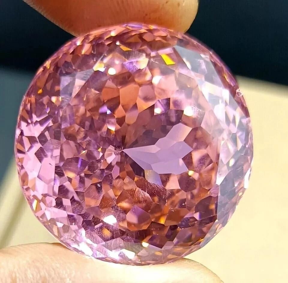 Natural Cambodian Pink Zircon 52 Ct+ Round Cut — Precious Loose Gemstone, Vibrant Rose Hue, Not Cubic Zirconia, For Custom Jewelry & Collectors4