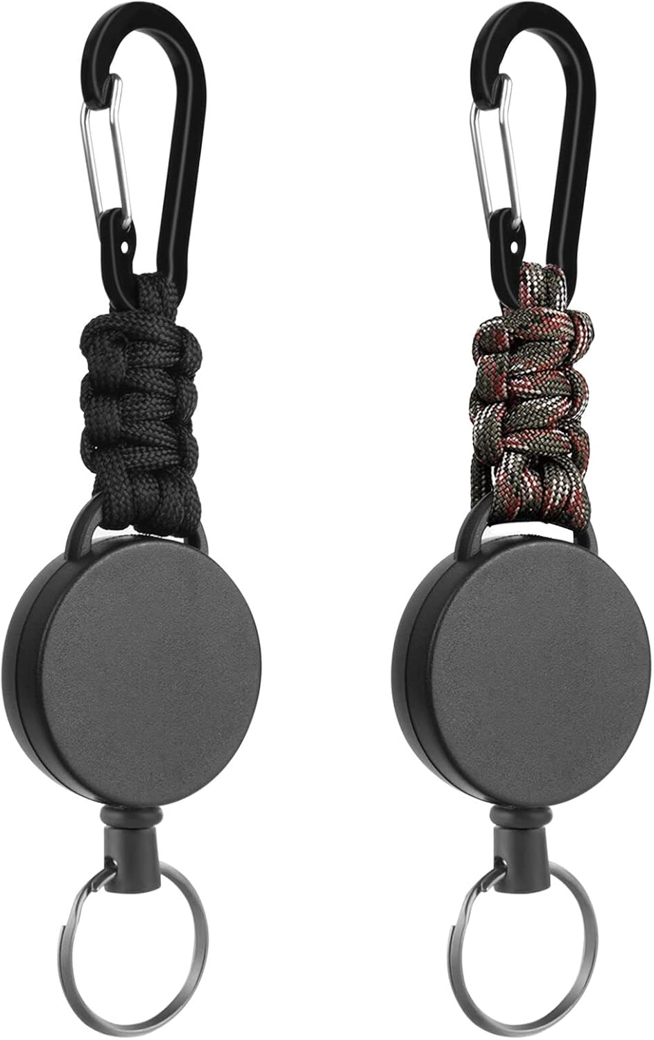 2 Pack Retractable Keychain, Heavy Duty Retractable Badge