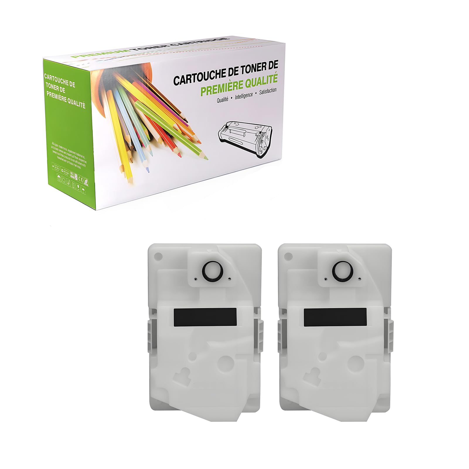 Compatible Reemplazo Caja De Tóner Residual Para Pantum CWT-2000 CWT2000 Para Usar Con Pantum CP2200DW CP2200DN CP2250DN CM2200FDW CP2257DN CM2270ADN Impresora,(Negro-15000 Páginas),2 pack