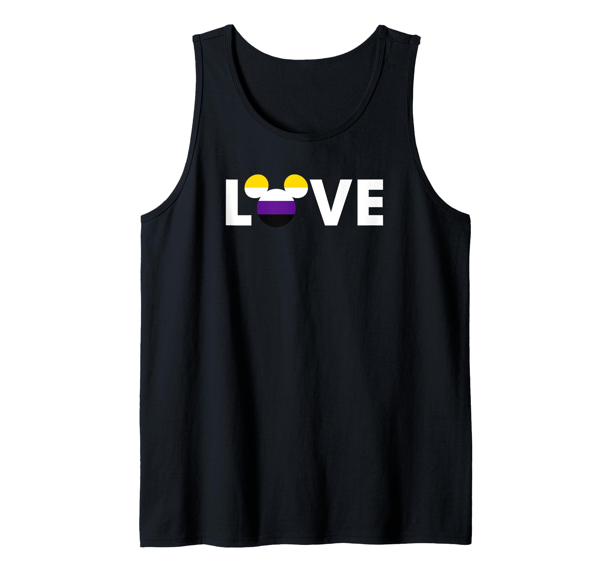 Mickey nonbinary flag orgullo Disney camiseta de tirantes con mensaje 2