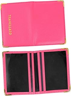 TEHAUX 1Pc Caso De Identificação Organizador De Crédito Caso De Negócios Carteira De Crédito Titular De Silicone Carteira Caso De Couro Pequeno Caso Bolsa Titular Fino Bolso Carteira