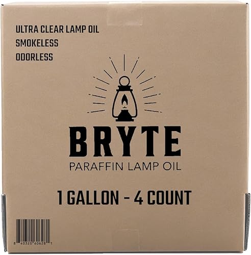 Miniatura 8 de Bryte - Aceite de lámpara de alta calidad, 1 galón, parafina transparente y limpia, inodoro, adecuado para uso en interiores y exteriores, viene con