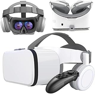 VR Headset, Virtual Reality Headset with Controller & Headphones for Kid Adult Play 3D Game Movie, Universal Wireless VR S...