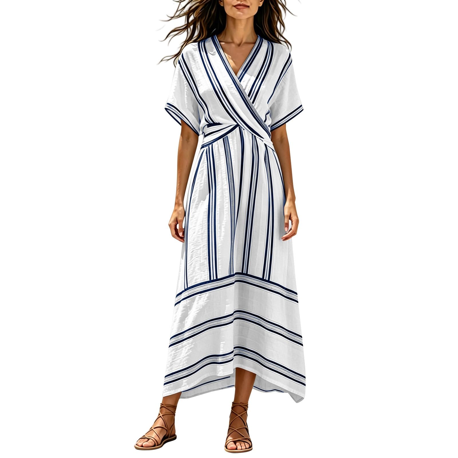 Vestito estivo da donna, lungo, ampio