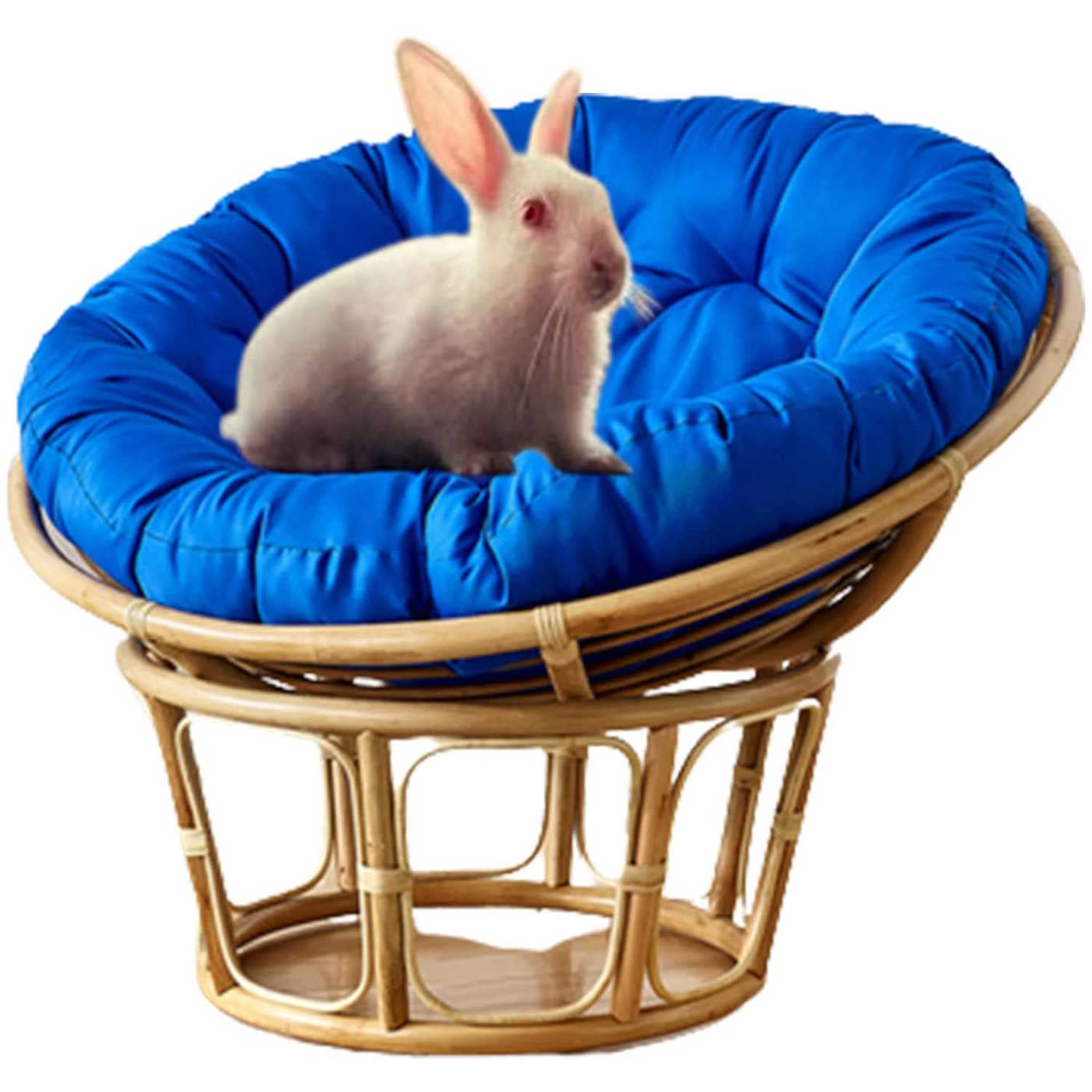 Coussin Pour Chaise Papasan Ou Fauteuil à Bascule - Taille 120x100x10 Cm - Rembourrage Coton PP - Tissu Polyester - Plusieurs Coloris