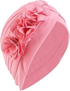 AGOUNOD Pañuelo for la Cabeza con cáncer for Mujer, Gorro, Bufanda for el Pelo, Turbante, Turbante, Sombreros, Banda for el Pelo, Diadema de Metal (Color : Pink, Size : One Size)