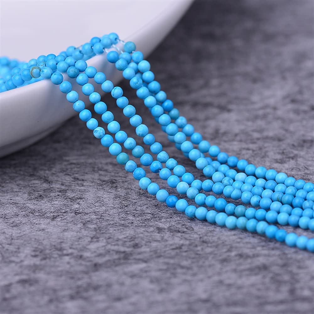 Domowe Kolekcje Niebieskie Luźne Koraliki 2-3 mm Półfiniowane DIY Biżuteria Koraliki Kulkowe 1 szt. Półfiniowane Koraliki (rozmiar: 2 mm/Pasek)