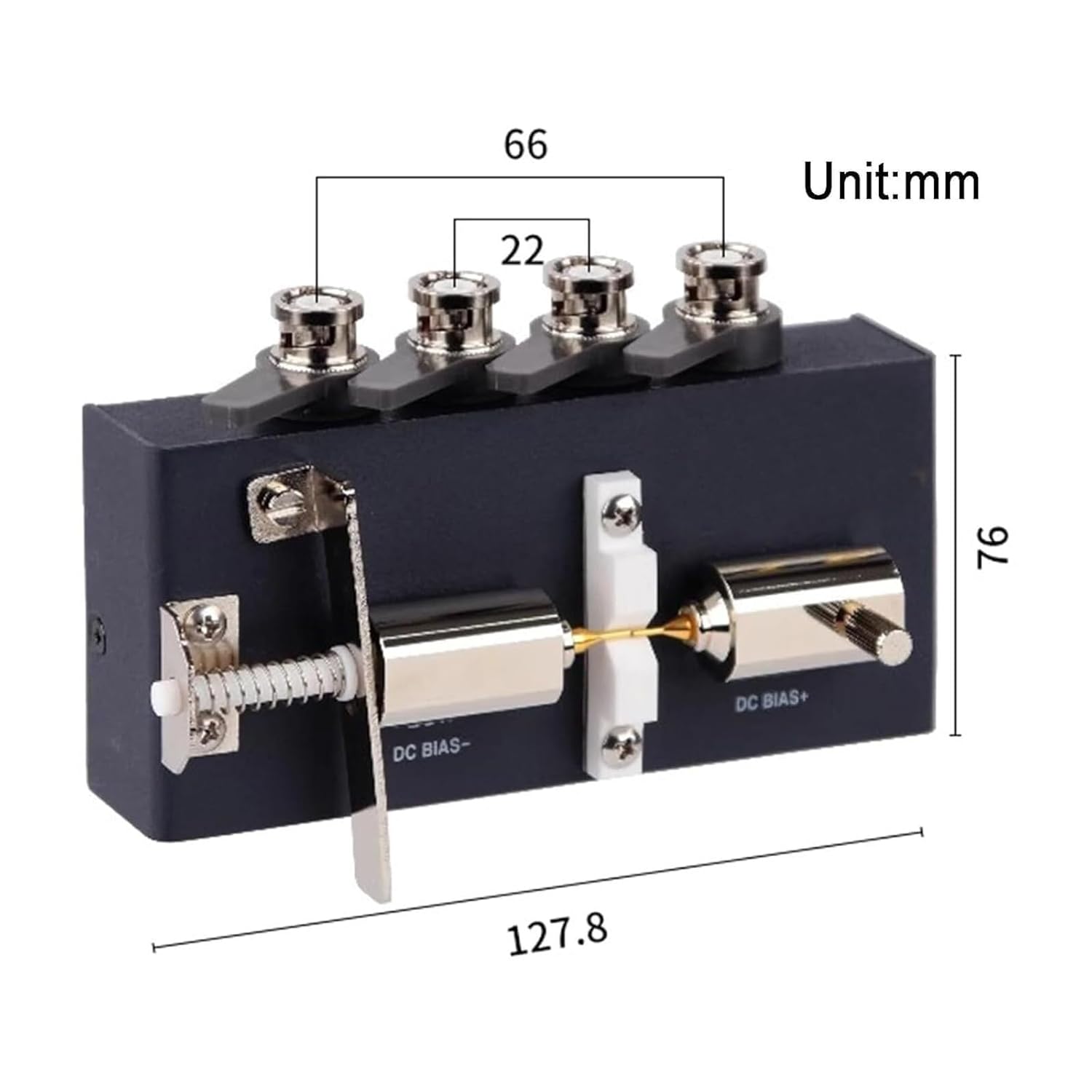 Digital Bridge Test Fixture, High Precision Capacitance Testing Tool, Frequency Range DC-30MHz, Accurate Electronic Measurement, Suitable for 0201-1812 Surface Mount Components