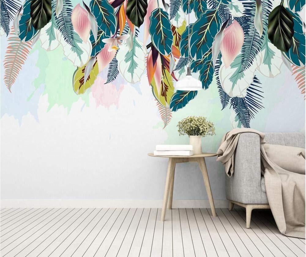Papier peint mural plume minimaliste moderne 250x175 cm