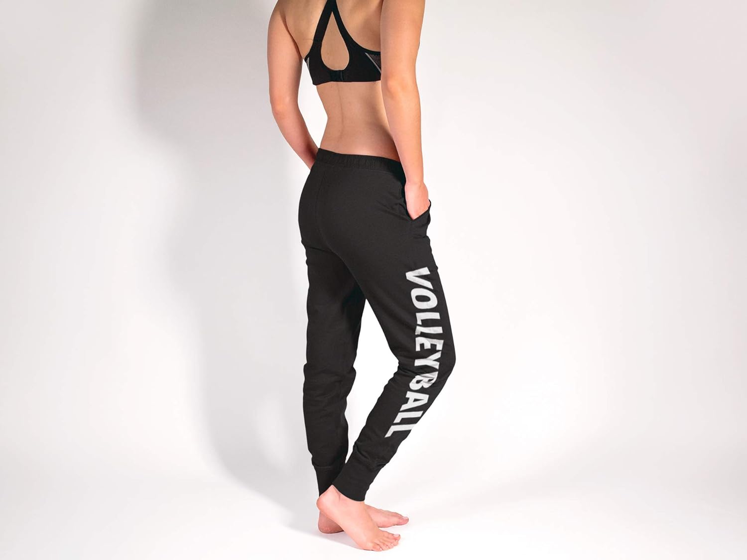 GIMMEDAT Volleyball Soft Joggers Drawstring Pocket Cuff Pants Sweatpants