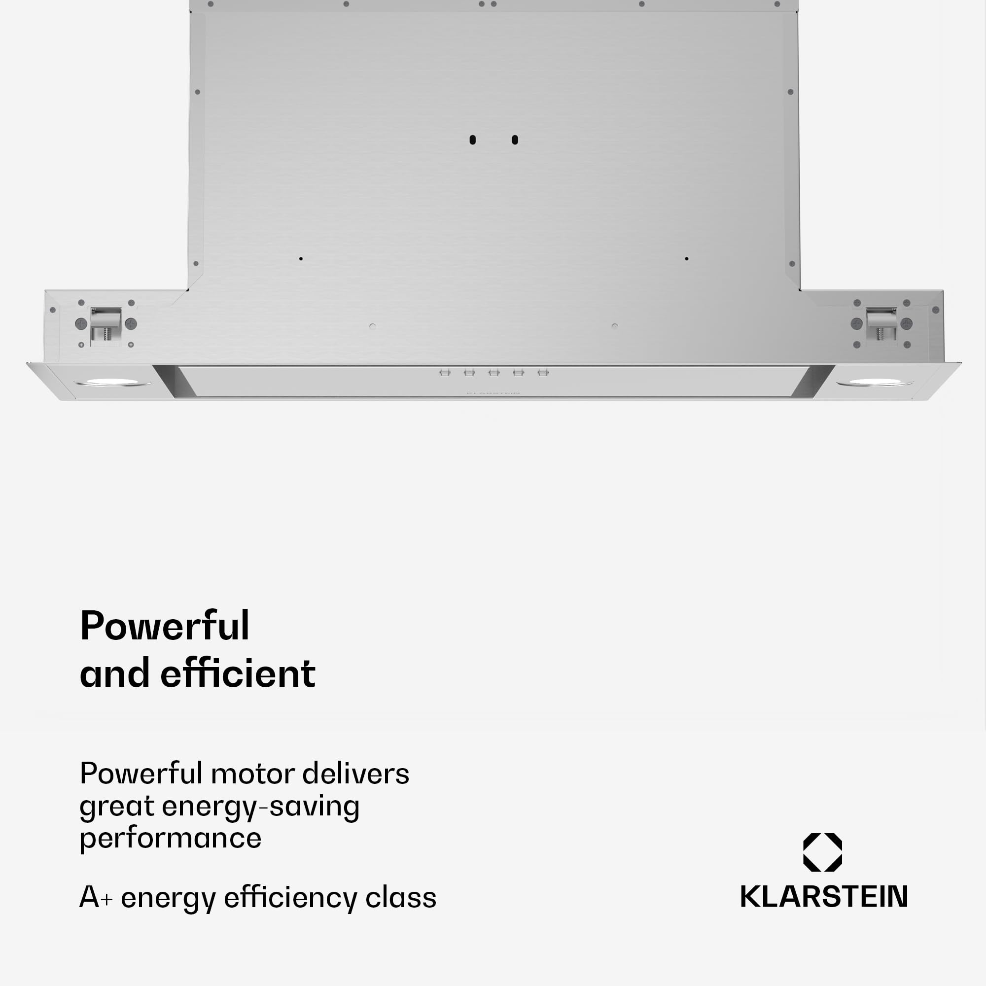 Klarstein TurboMax Okap podszafkowy, 75 cm okap podszafkowy, Przepływ 382 m³/h, Klasa energetyczna A+, Oświetlenie LED, 3 stopnie wentylatora, Filtr węglowy, Biały