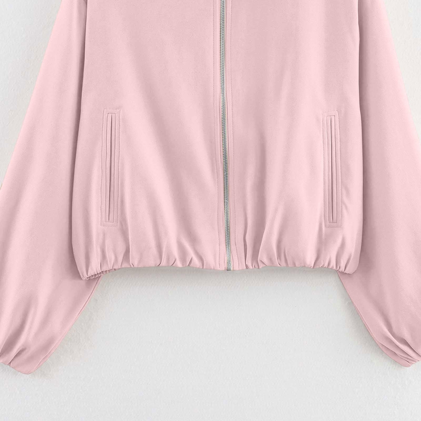 Jacke Damen Übergangsjacke Reißverschluss Hemdjacke Leicht Langarm