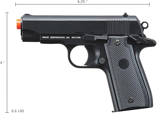 Miniatura 6 de Pistola Airsoft P88 de 220 FPS con resorte (color: negro)