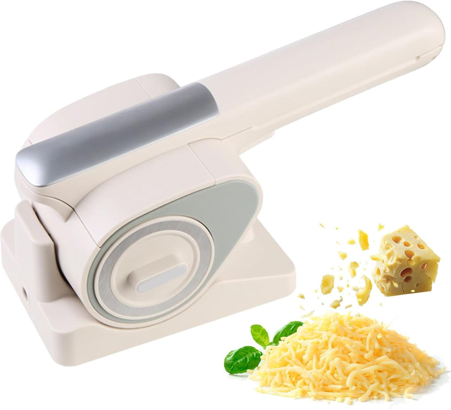 ZHJOPP Cordless Electric Cheese Grater, Handheld Rechargeable Shredder, Portable Rotary Slicer for Nuts Chocolate Vegetables