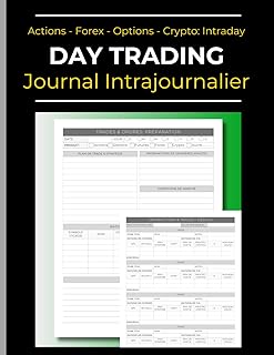 Journal de Trading Intrajournalier : Actions, Forex, Options, Crypto en Intraday: Cahier de Suivi Quotidien de Trading à Remplir pour Traders et Investisseurs | Grand Format 21.6 x 27.9 cm | 120 pages