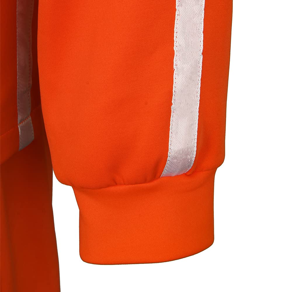 Funhoo Tuta da Ginnastica Abiti Sportivi Costume Cosplay Arancione Colletto Stand-up Cappotto Pantaloni Allenamento Palestra Abbigliamento Sportivo Cerniera per Uomo Ragazzo