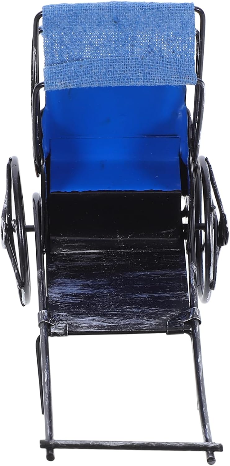 Miniature Vintage Trishaw Model Retro Iron Art Figurine for Home Office Decor Unique Collectible Decoration for Enthusiasts