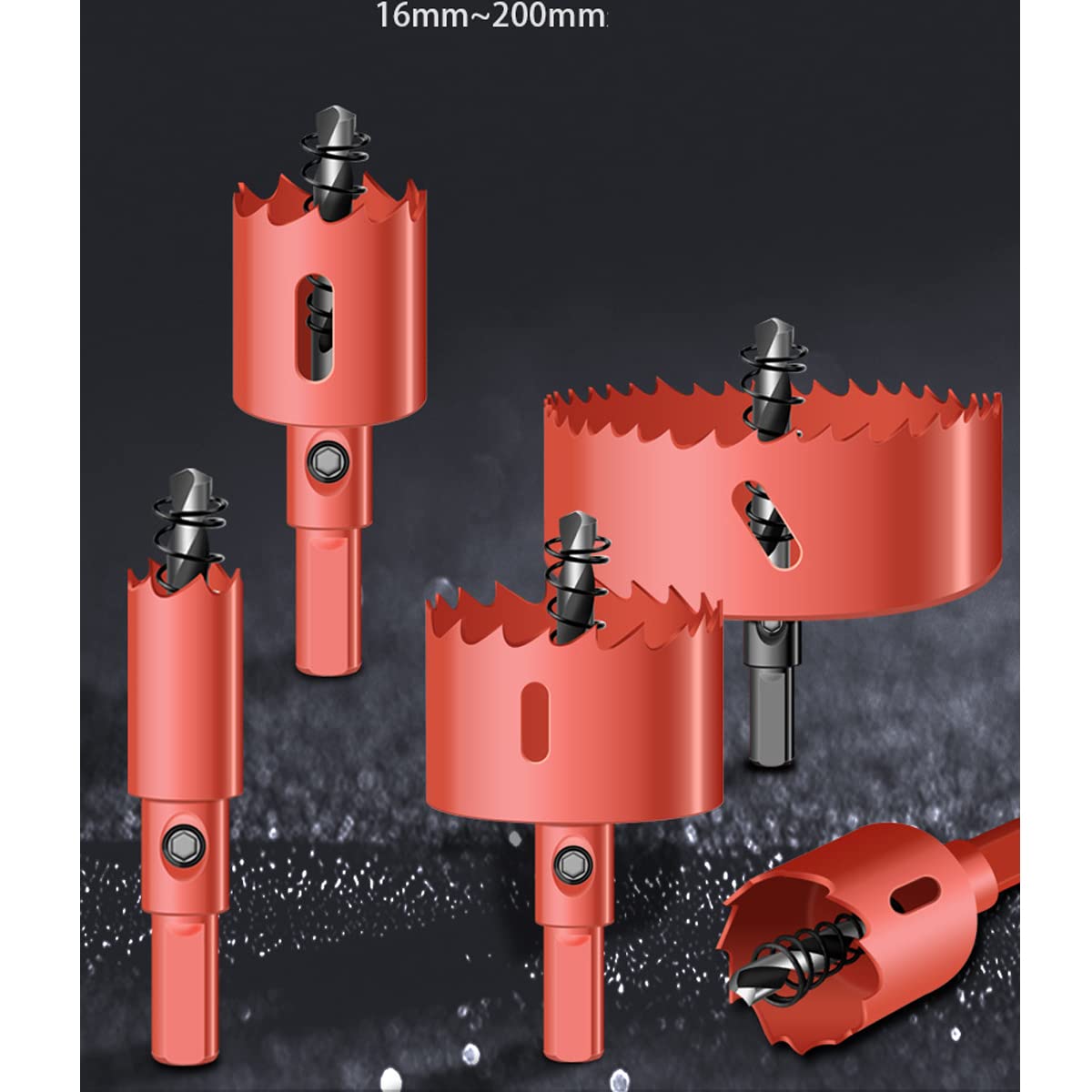 Otwornica, zestaw otwornic 38 mm i 120 mm, otwornice bimetaliczne M42 HSS z adapterem i wiertłem pilotującym Głębokość cięcia 25 mm/32 mm, otwieracz do otworów do cienkiego metalu aluminium drewno pcv