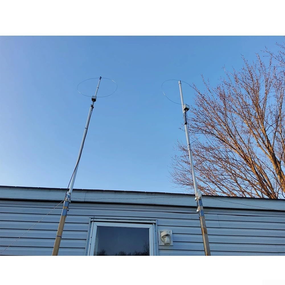 K-180WLA Active Loop Antenne 0,1-180 MHz Récepteur Full Band pour AM SW pour FM VHF Faible Bruit Utilisation intérieure et extérieure Diamètre 55 cm
