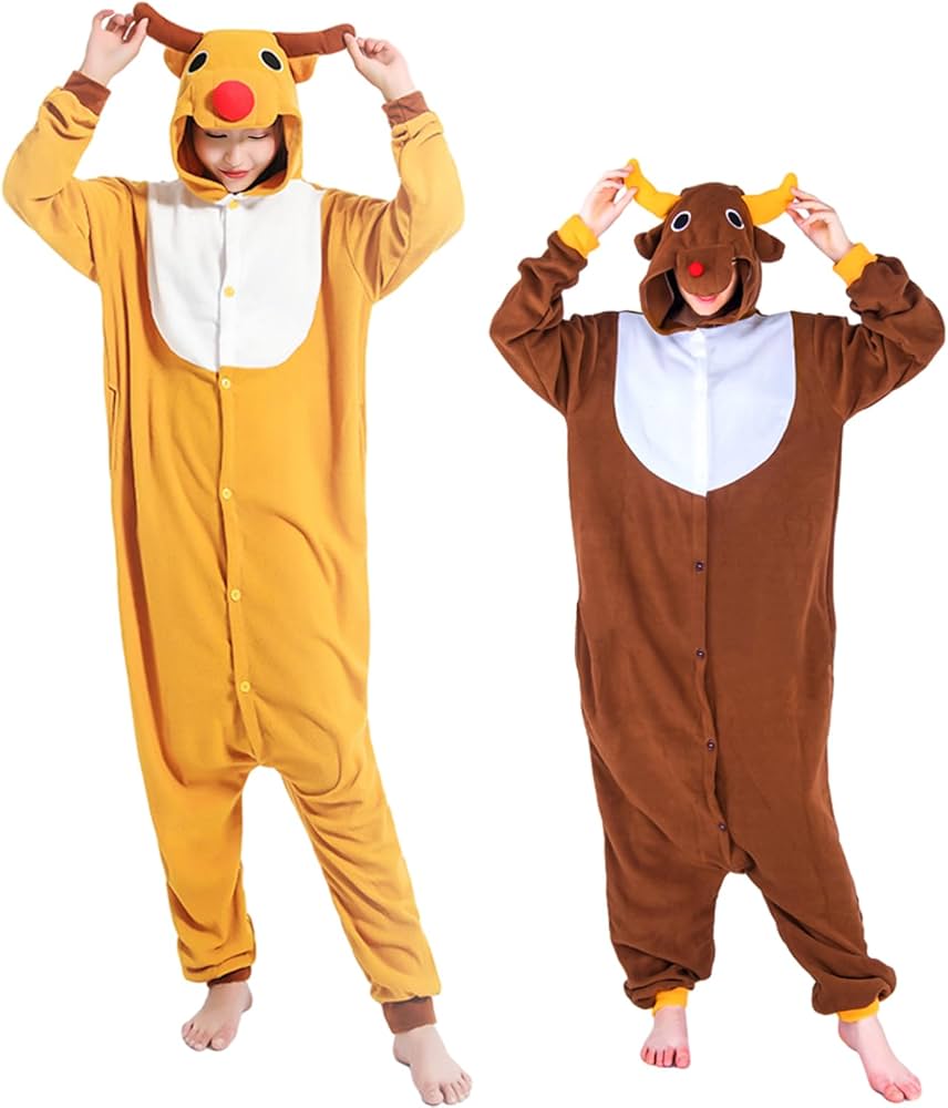 Amazon.co.jp: [Formemory] トナカイ 着ぐるみ パジャマ サンタ  