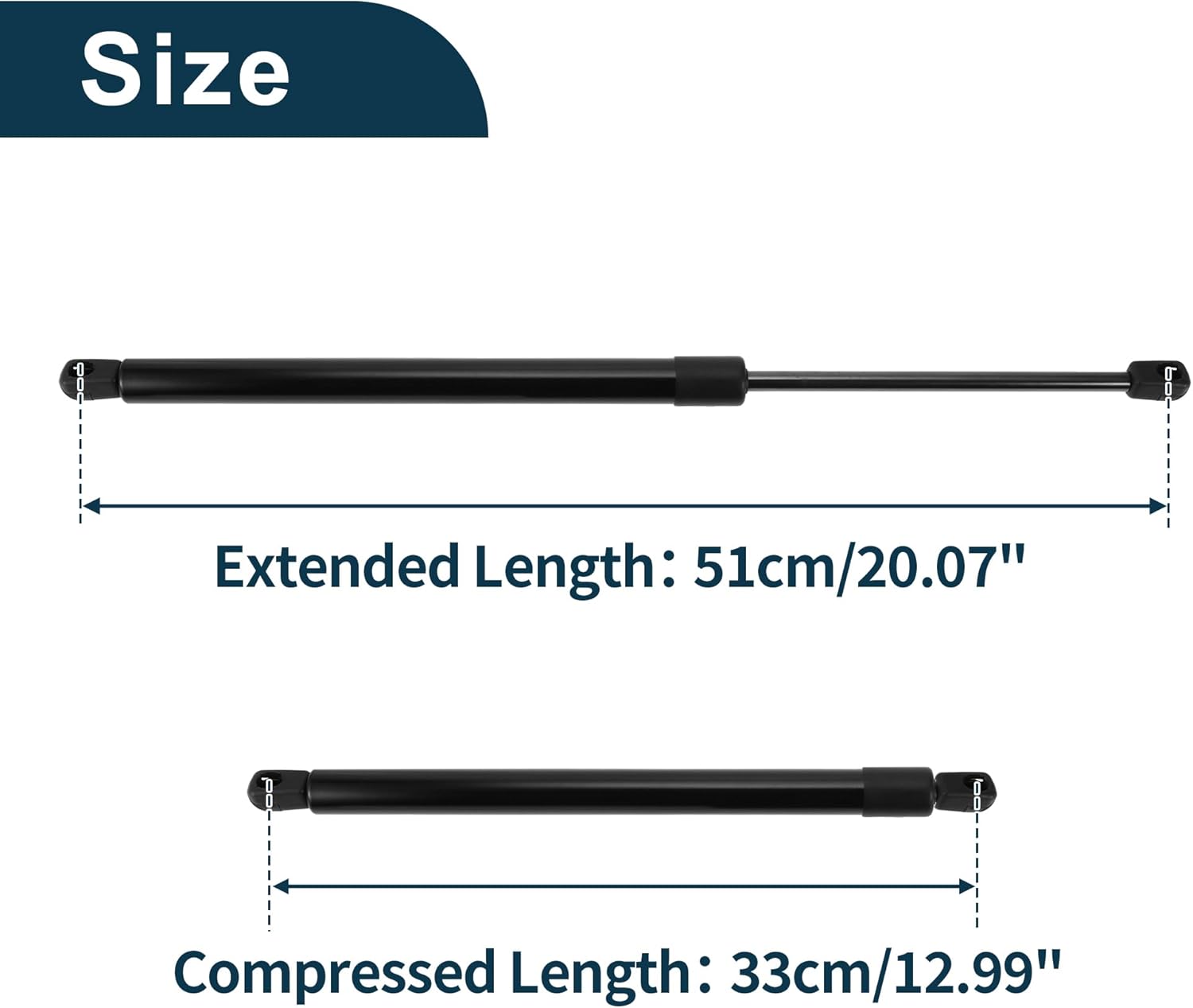 Lift Supports Struts for GMC Envoy 2002-2009 Sport Utility No.15079252 Rear Hatch Gas Spring Black 2 Pcs