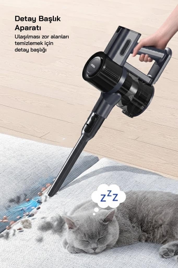 Detail nozzle attachment for Sinbo SVC-8634 cleaning a sofa
