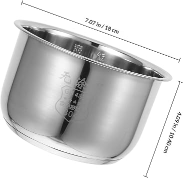 Stainless Steel Electric Rice Cooker Liner Inner Pot Part 1.6l