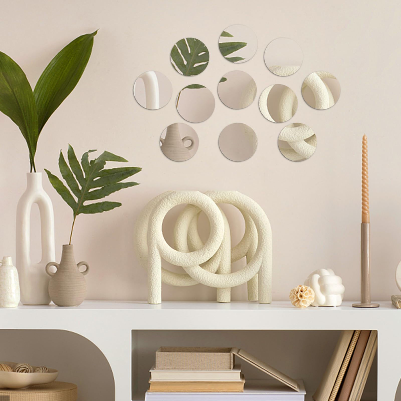Kit De 2 Espejos Circulares De Mosaico Para Adultos - Manualidad DIY Con Azulejos De Colores - Decoración De Mesa Y Regalo
