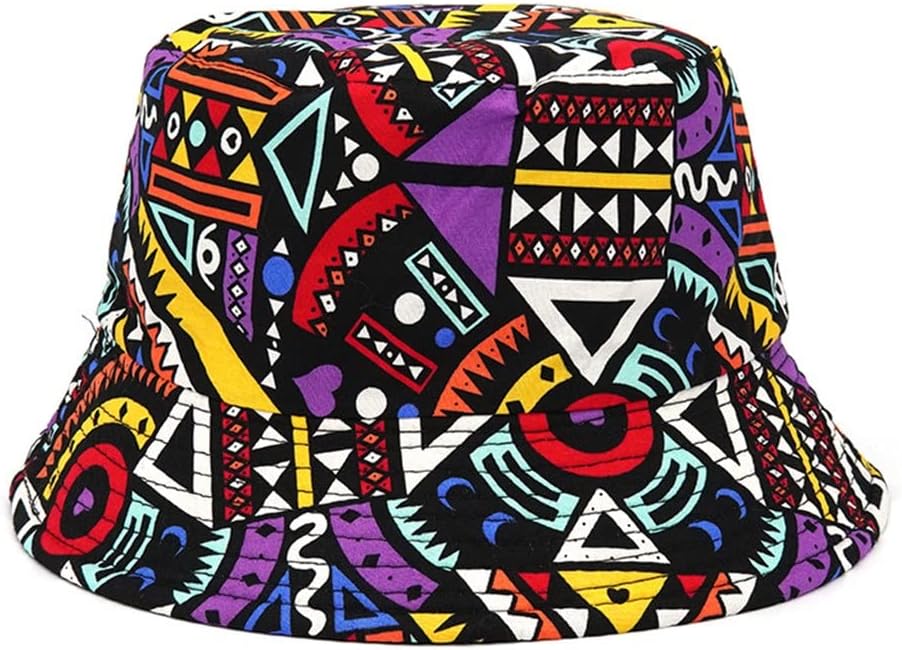 Boho Fisherman Hat Print Panama Bucket Hat Women Men Reversible Chapeau Femme Retro Hip Hop Cap
