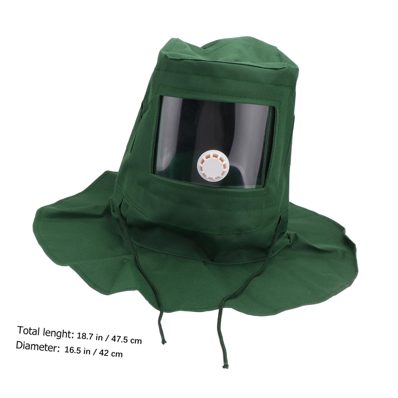 Lurrose Sandblasting Hood Durable Sand Mask with Canvas Lightweight Protective Gear for Dust Grinding and Polishing Use
