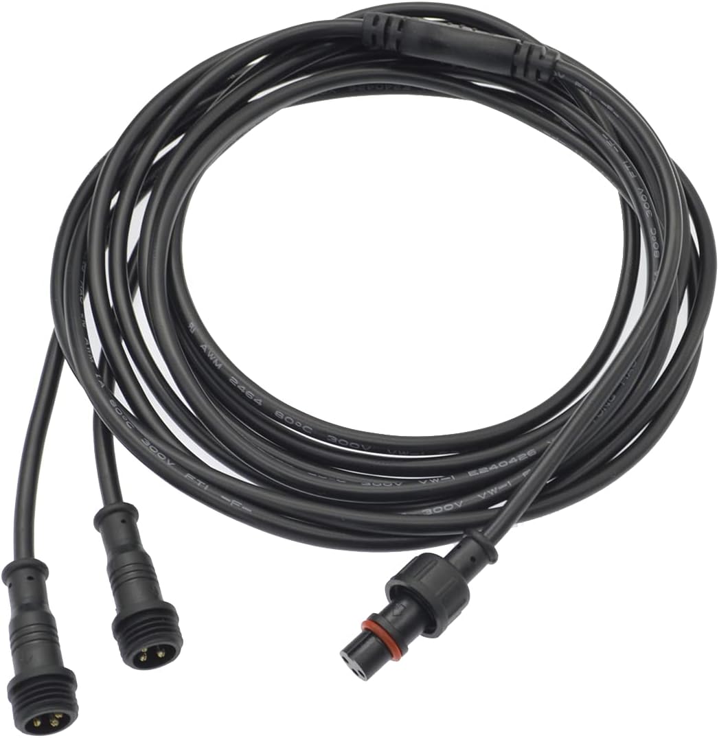 Pack 100 Y Splitter Waterproof 3Pins Harness for LED Whips LED Track Lights