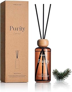 M&SENSE Cedarwood Reed Diffuser: 6.3 fl oz Non-Toxic Aroma Set with Sticks, Light & Subtle Fragrance, Long-Lasting Natural Essential Oil Gifts for Bedroom, Shelf Decor & Small Spaces