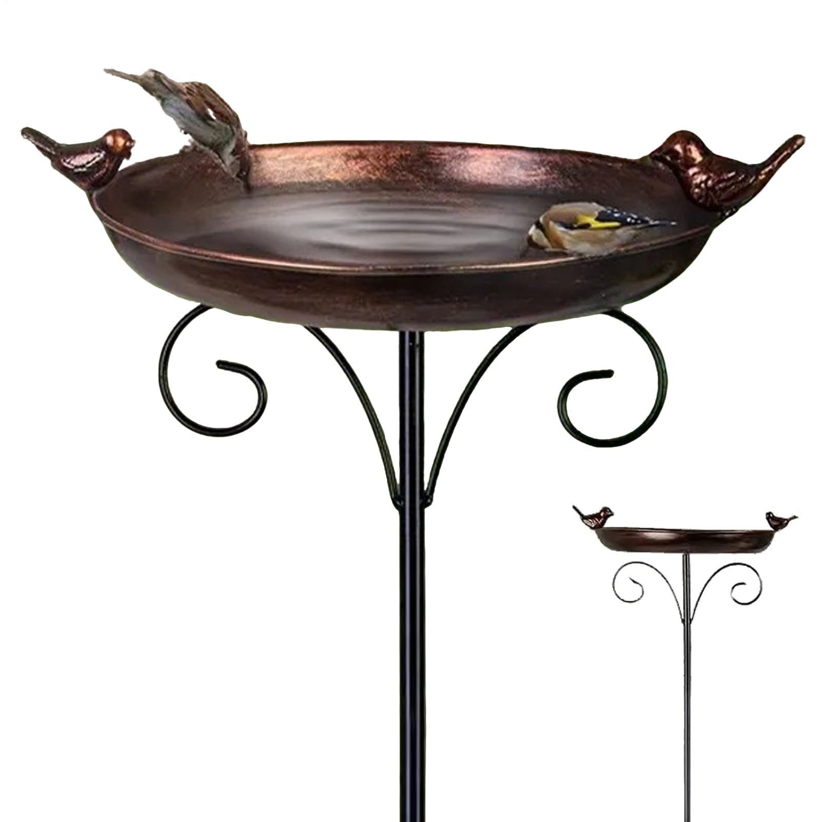 Mangeoire multifonction et abreuvoir oiseau vintage pour perruches et conures