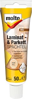 Molto Laminat- und Parkettspachtel, Zum Ausbessern von Löchern und Kratzern in Laminat-und Parkettböden, Eiche hell, 50 ml
