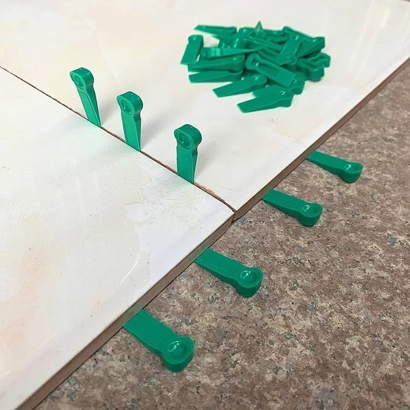 100-Pack Reusable Tile Spacers – 30mm PE Plastic, Leveling Clips For Floor & Wall Tile, 0.5-5mm Height Range